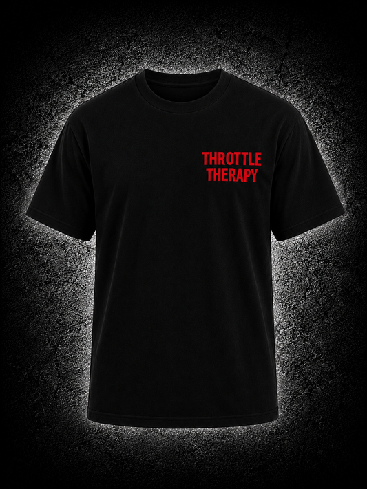 Oversized Unisex T-Shirt- Black & Red