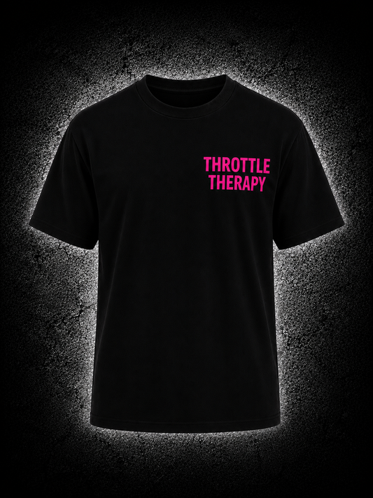 Unisex Oversized T-Shirt- Black & Pink