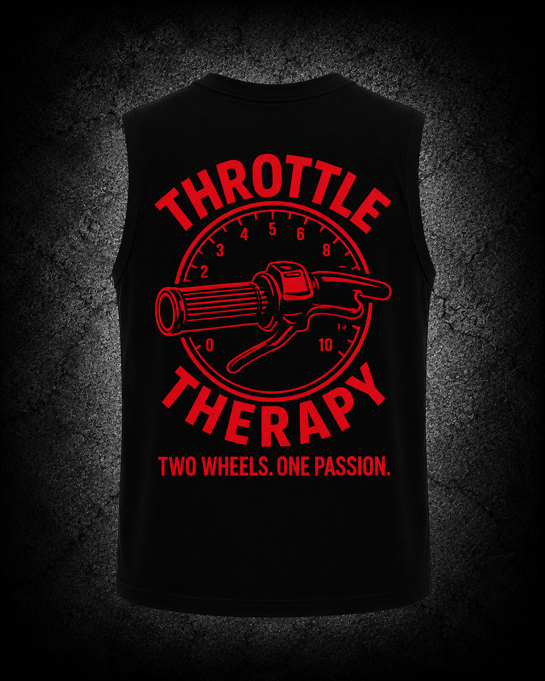 Unisex Singlet - Black & Red