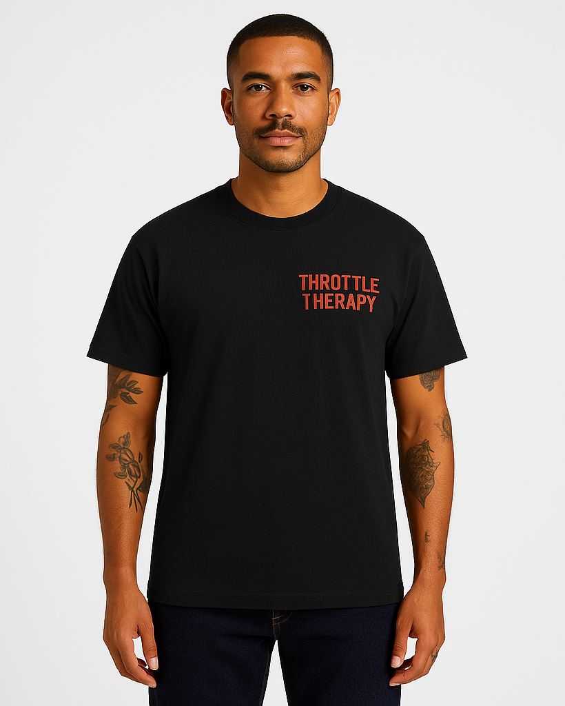 Oversized Unisex T-Shirt- Black & Red