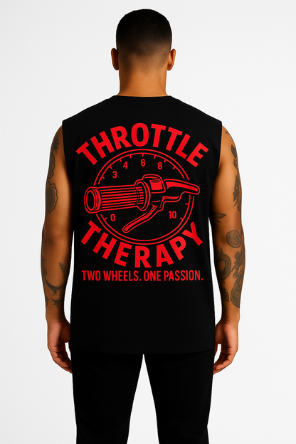 Unisex Singlet - Black & Red