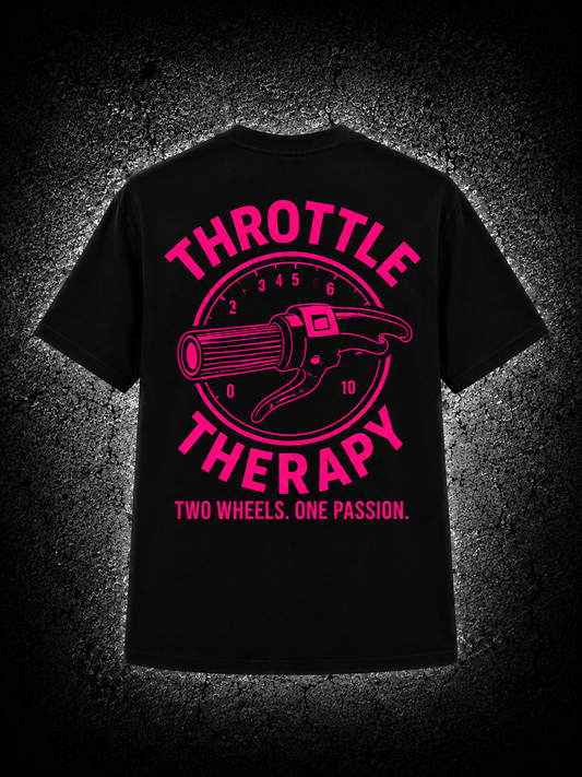 Unisex Oversized T-Shirt- Black & Pink