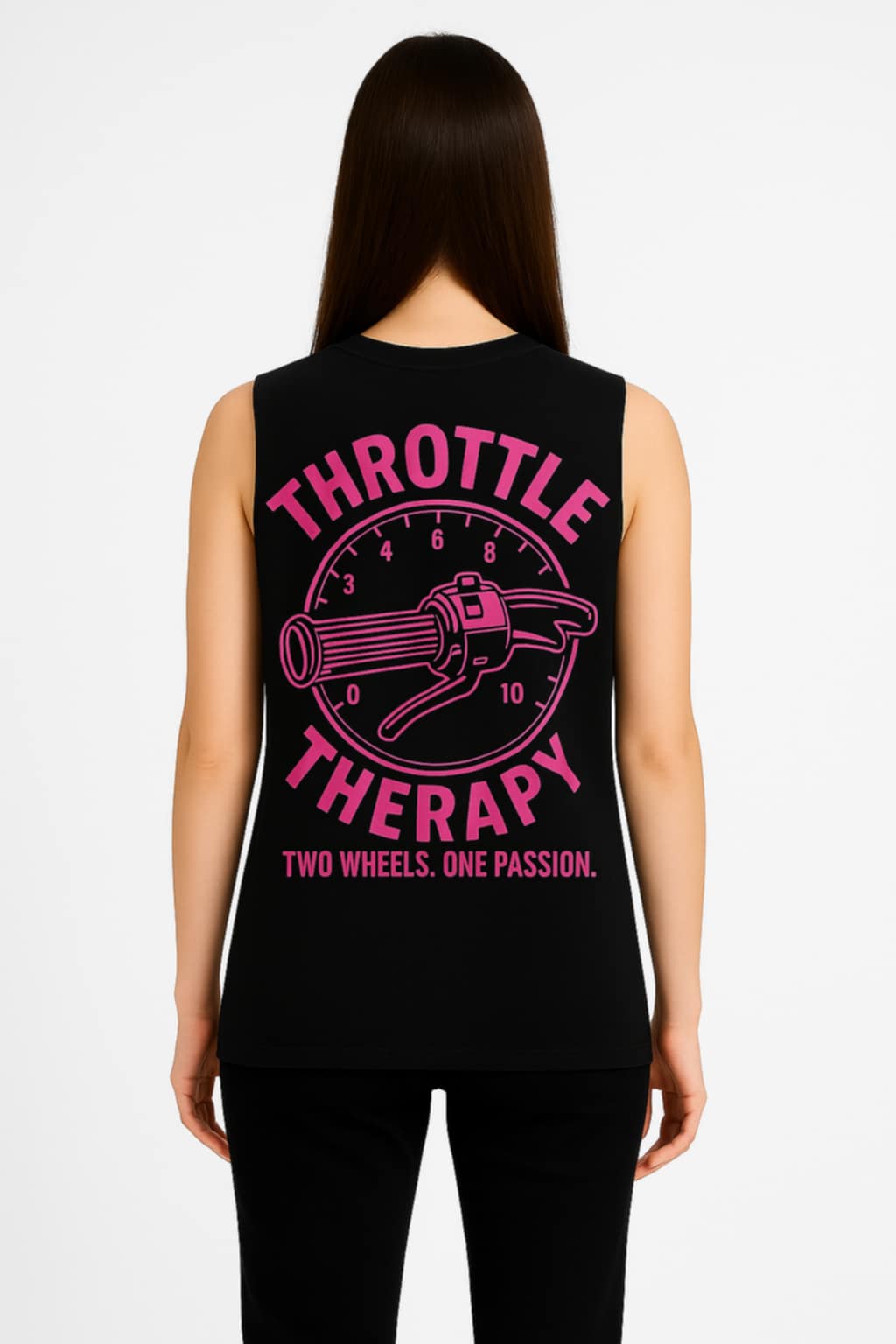 Unisex Singlet - Black & Pink