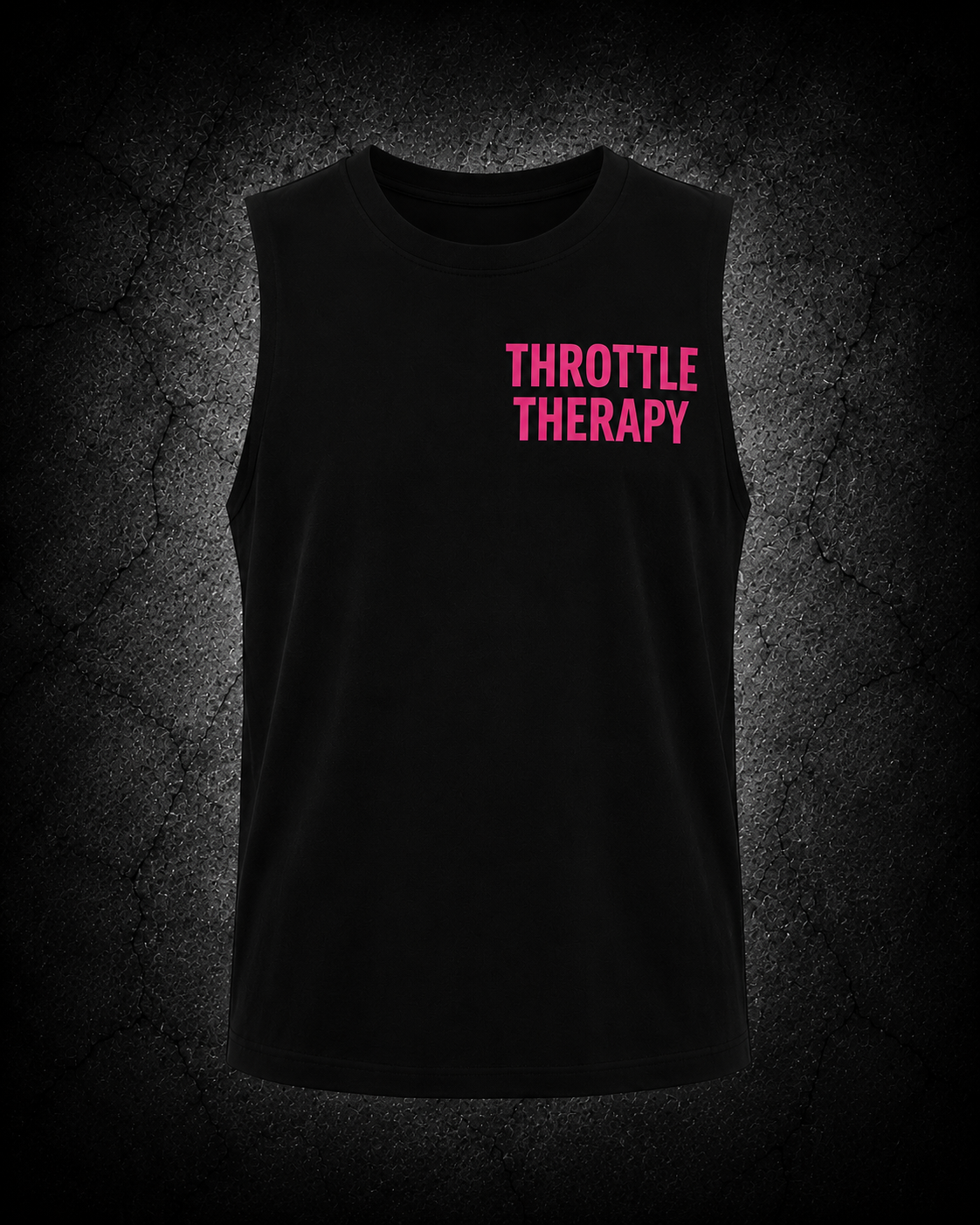 Unisex Singlet - Black & Pink