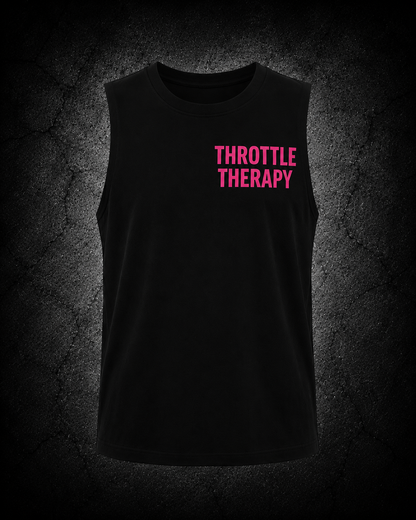 Unisex Singlet - Black & Pink