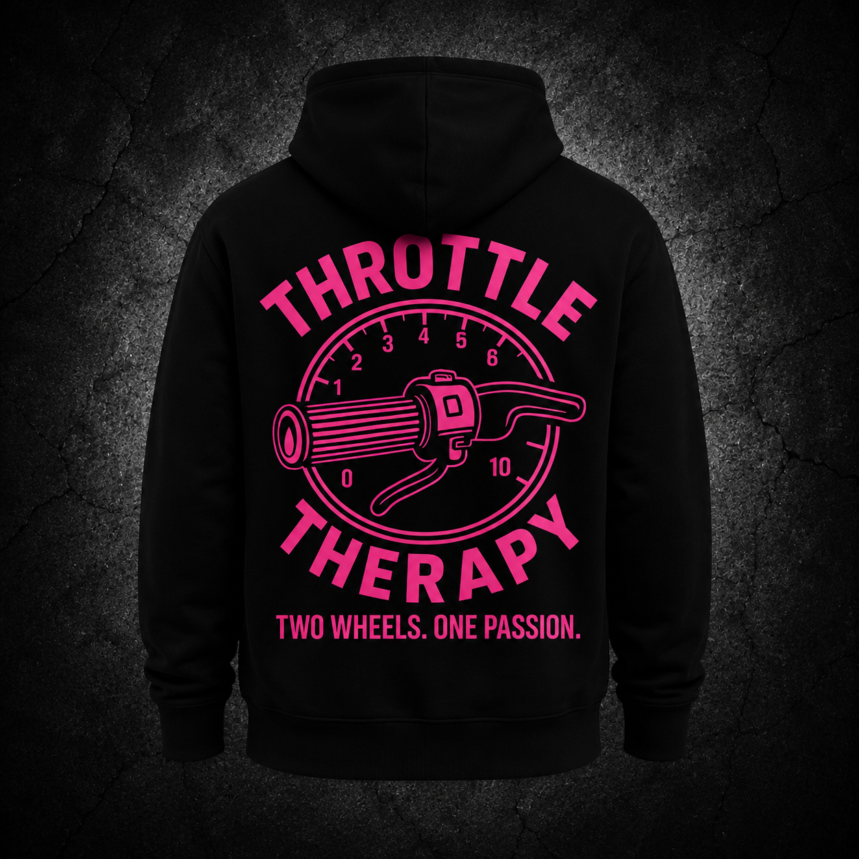 Throttle Therapy Unisex Hoodies - Black & Pink