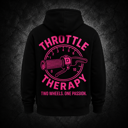 Throttle Therapy Unisex Hoodies - Black & Pink