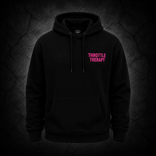 Throttle Therapy Unisex Hoodies - Black & Pink
