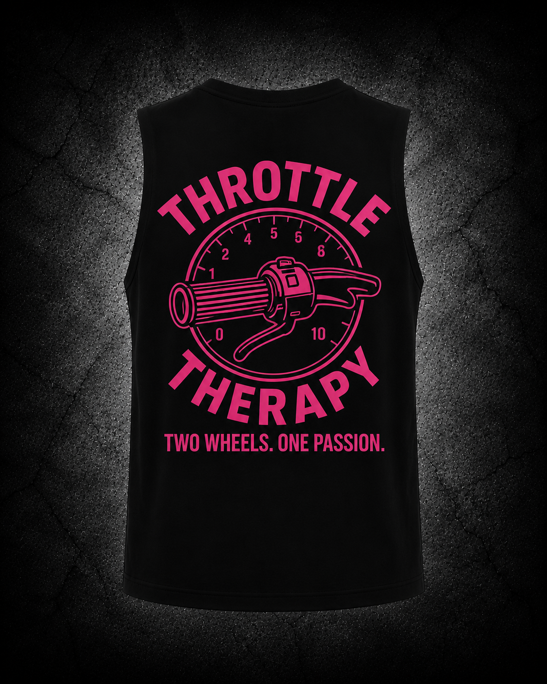 Unisex Singlet - Black & Pink